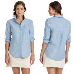 Womens Vineyard Vines Light Blue Blouse